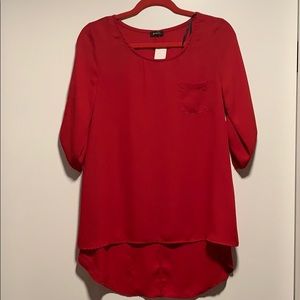 Brand new red blouse.